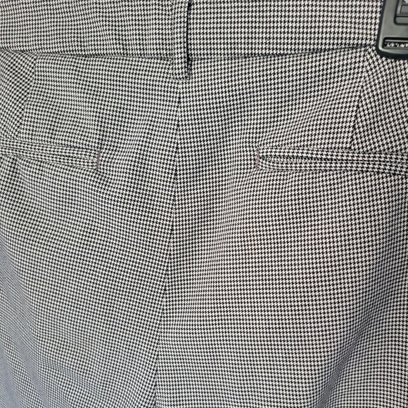 Adrienne Vittadini Womens Houndstooth Pants Size 6 Black White - Picture 6 of 10